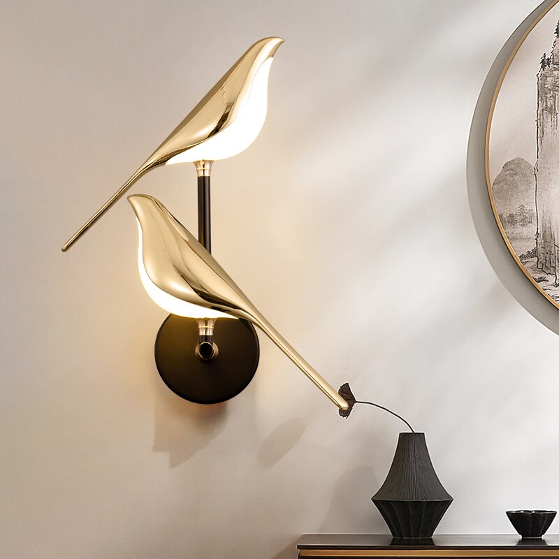 Modern LED Wall Lamps Bird Design