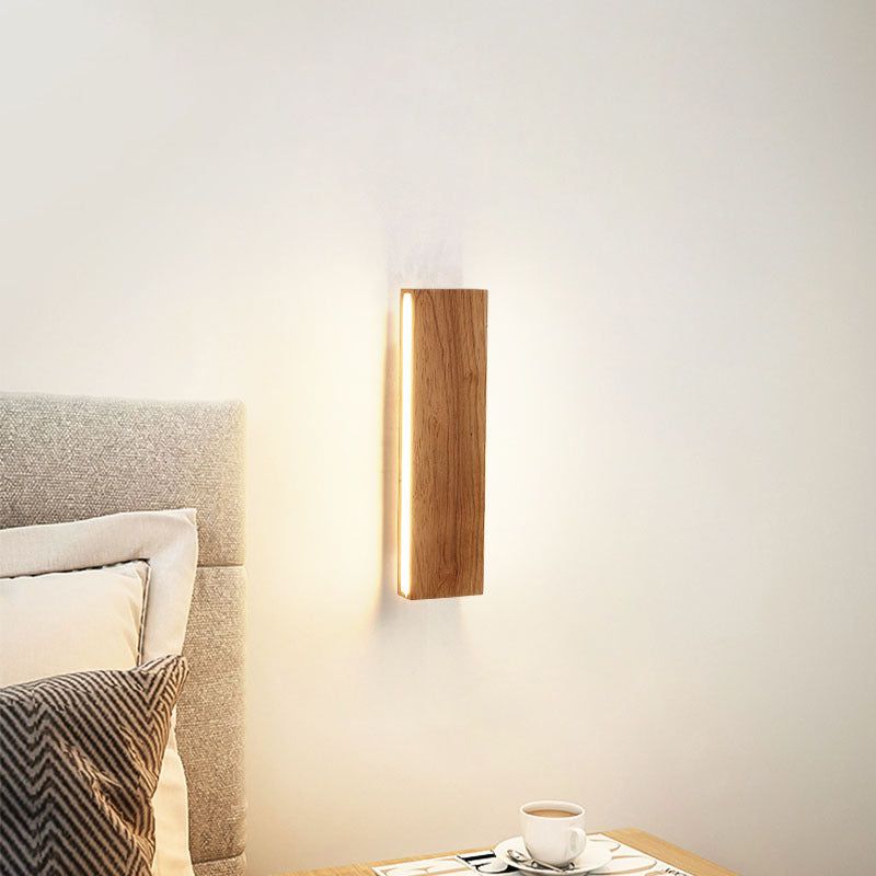 OakBeam | Minimalist Solid Wood LED Wall Light
