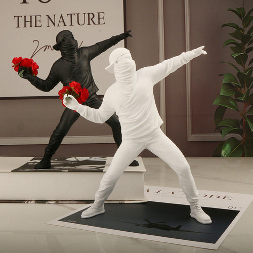 Banksy Flower Rioter Ornament