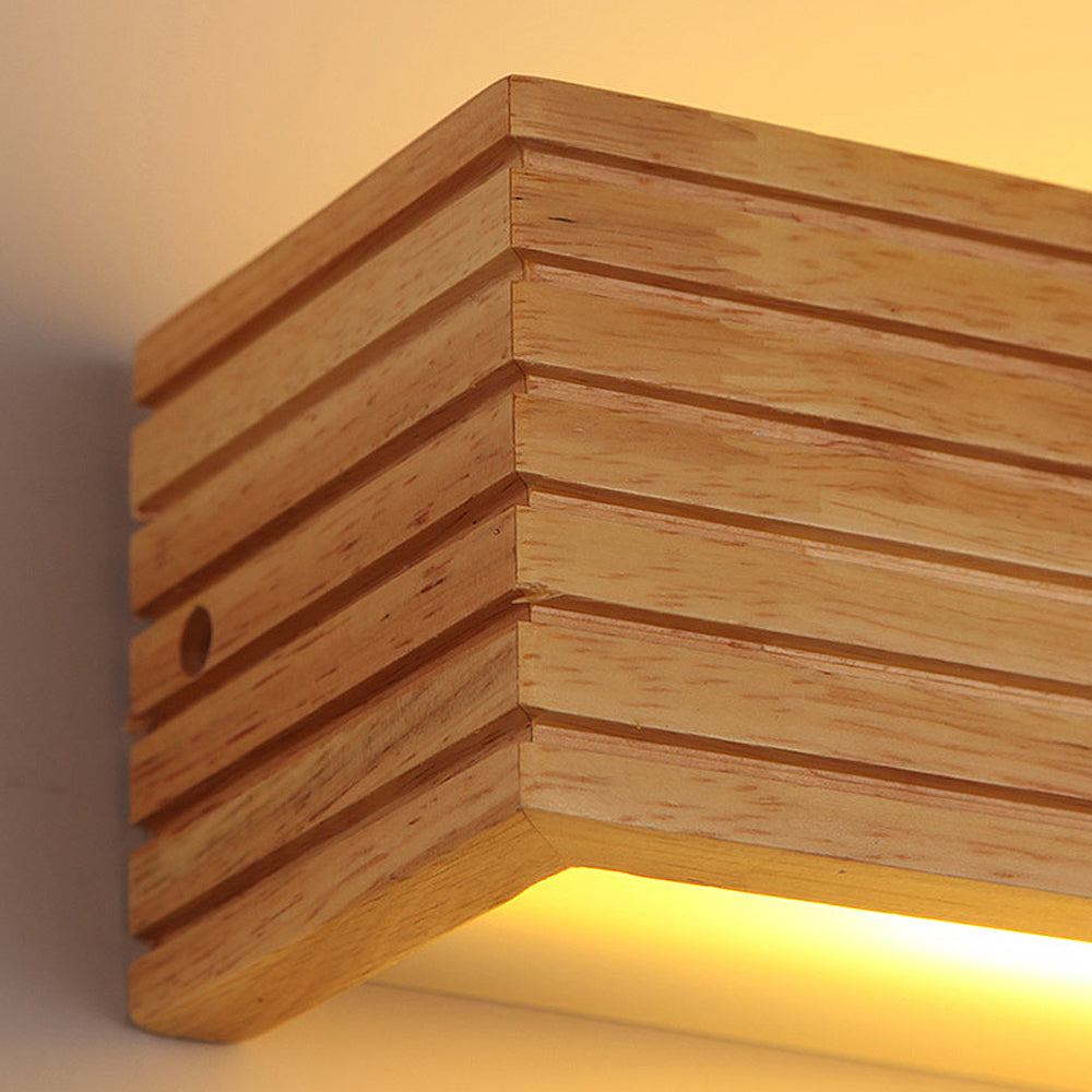 Wood wall lights for bathroom mirrors – Stylish functional lighting for home decor & makeup lighting