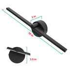 Nordic Minimalist Aluminium Long Strip Switch LED Mirror Wall Light Lamp