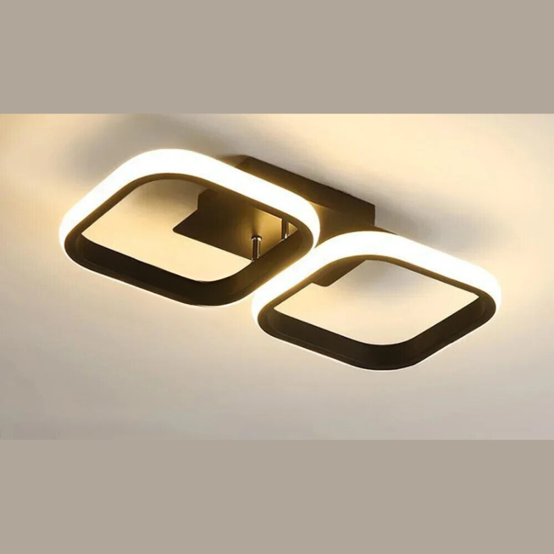 Modern LED Ring Chandelier – Minimalist Ceiling Light for Living Room and Dining Area