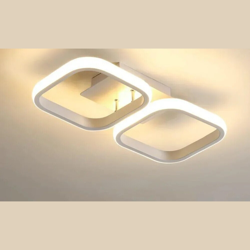 Modern LED Ring Chandelier – Minimalist Ceiling Light for Living Room and Dining Area