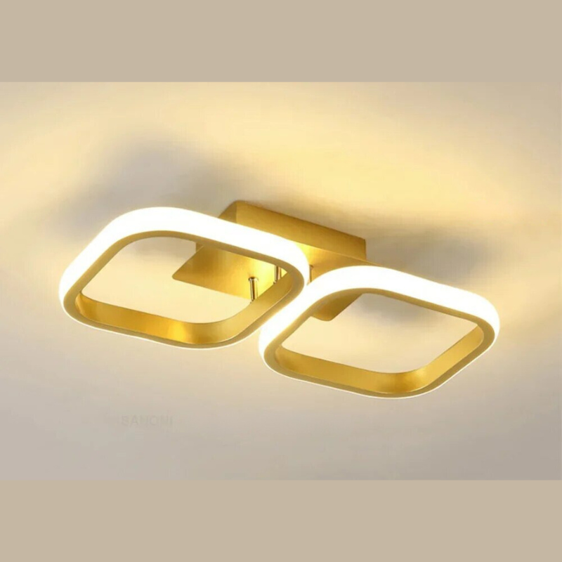 Modern LED Ring Chandelier – Minimalist Ceiling Light for Living Room and Dining Area