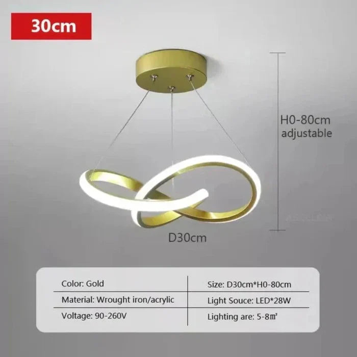Modern LED ceiling lamp - WaveGlow
