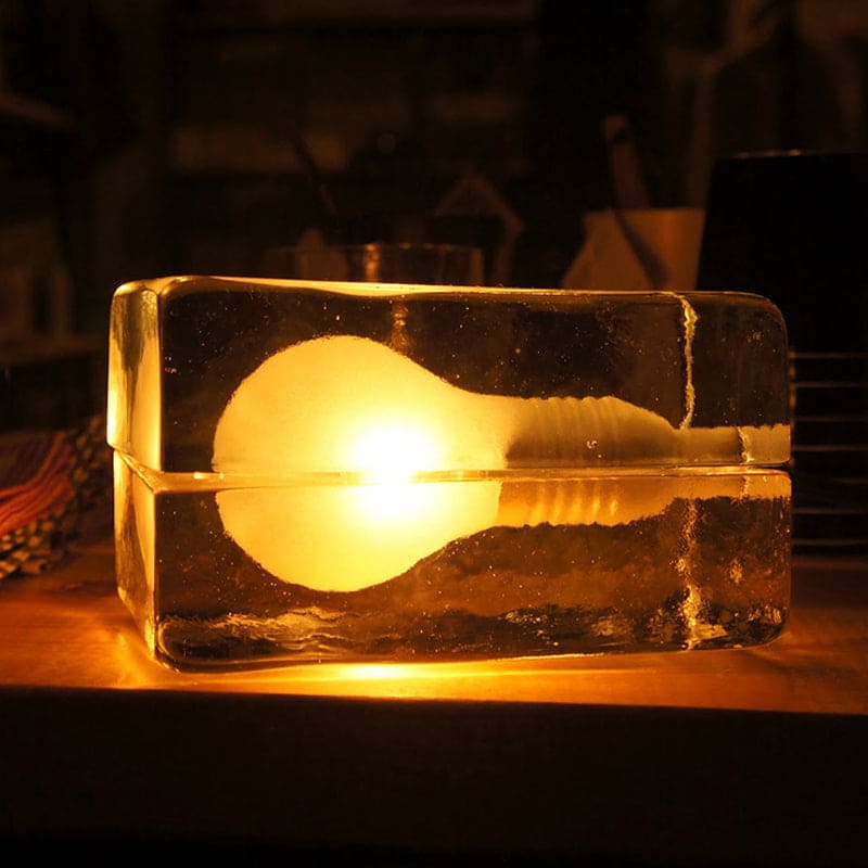 Icecube Lamp - Modern Table Lamp in the Shape of an Ice Block