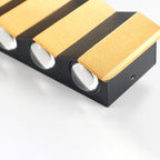 Modern Light Luxury Gold Aluminum Outdoor Waterproof Terrace LED Wall Light Lamp