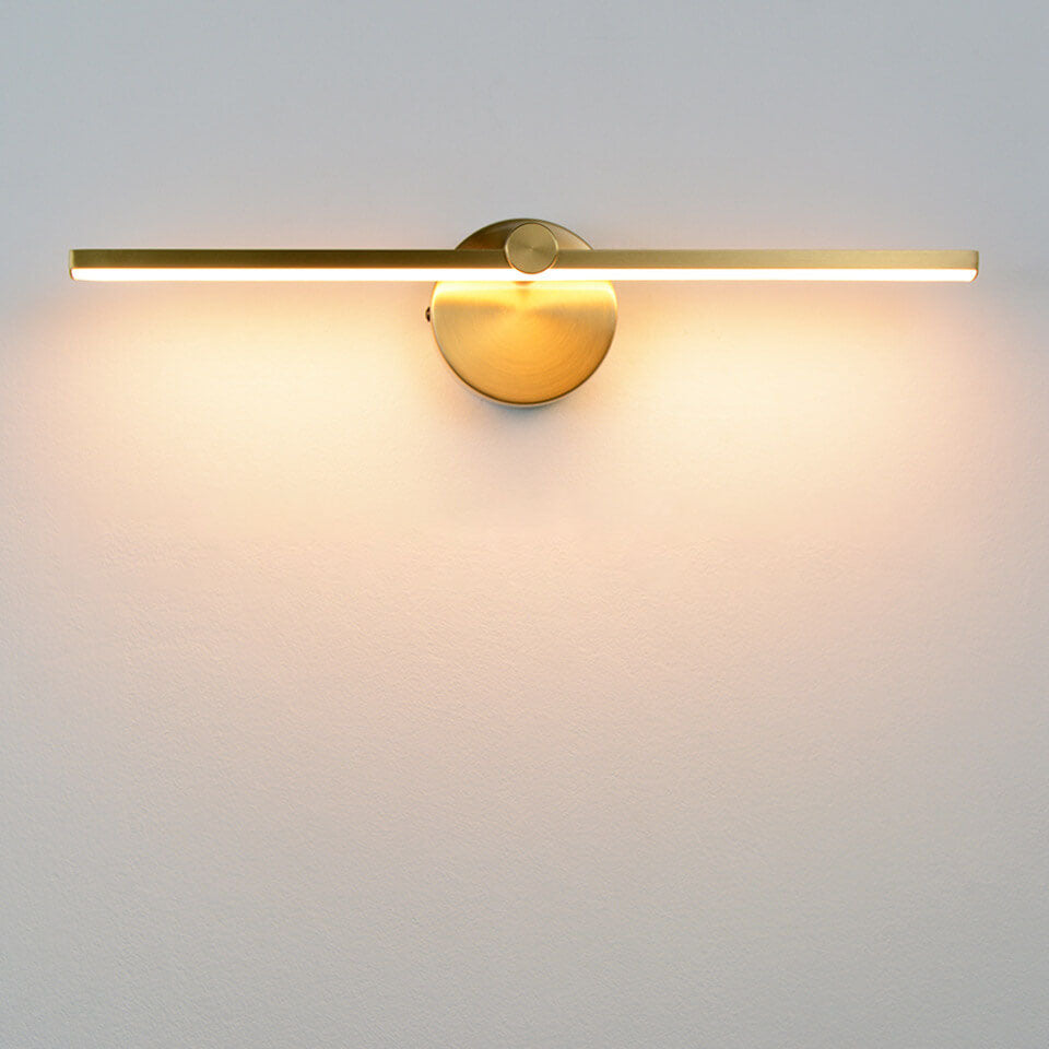 Nordic Minimalist Aluminium Long Strip Switch LED Mirror Wall Light Lamp