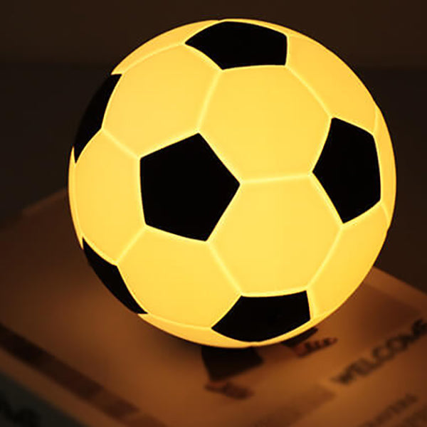 Creative Soccer Silicone LED Night Table Lamp with USB Charging