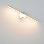 Nordic Minimalist Aluminium Long Bar Switch LED Mirror Wall Light Lamp | Madigas