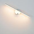 Nordic Minimalist Aluminium Long Strip Switch LED Mirror Wall Light Lamp