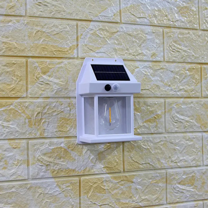 Solar Wall Lamp for Outdoor Use – With Motion Sensor & Twilight Automation