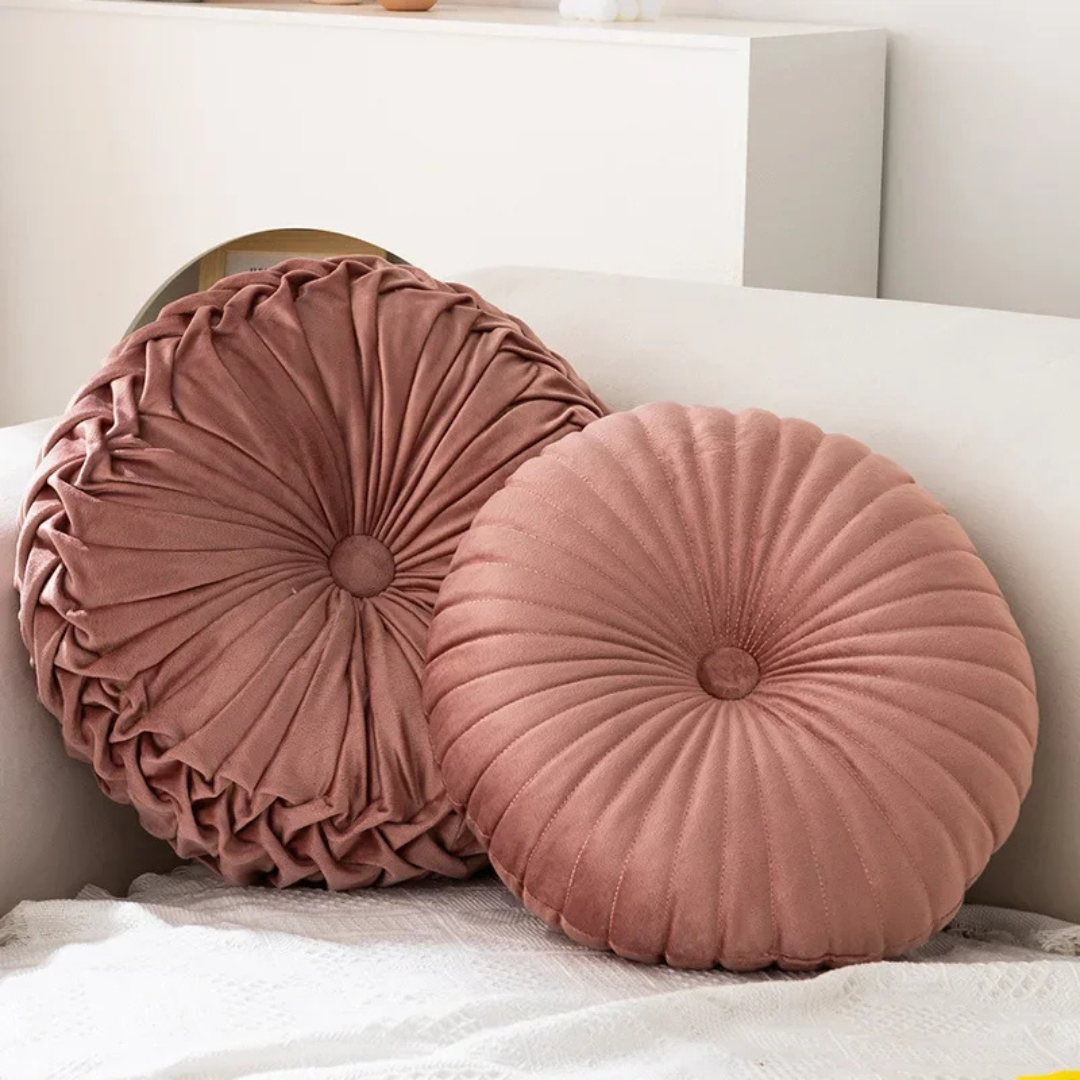 Plush Throw Pillow with Hidden Zipper