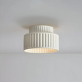 Modern ribbed ceiling lamp