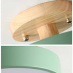 Modern LED ceiling light made of wood – Quinn ceiling lamp for living room, hallway, bedroom, and dining room