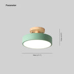 Modern LED ceiling light made of wood – Quinn ceiling lamp for living room, hallway, bedroom, and dining room