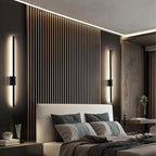 Industrial Minimalist Long LED Iron Wall Lamps for Contemporary Living Room Decoration and Stylish Lighting
