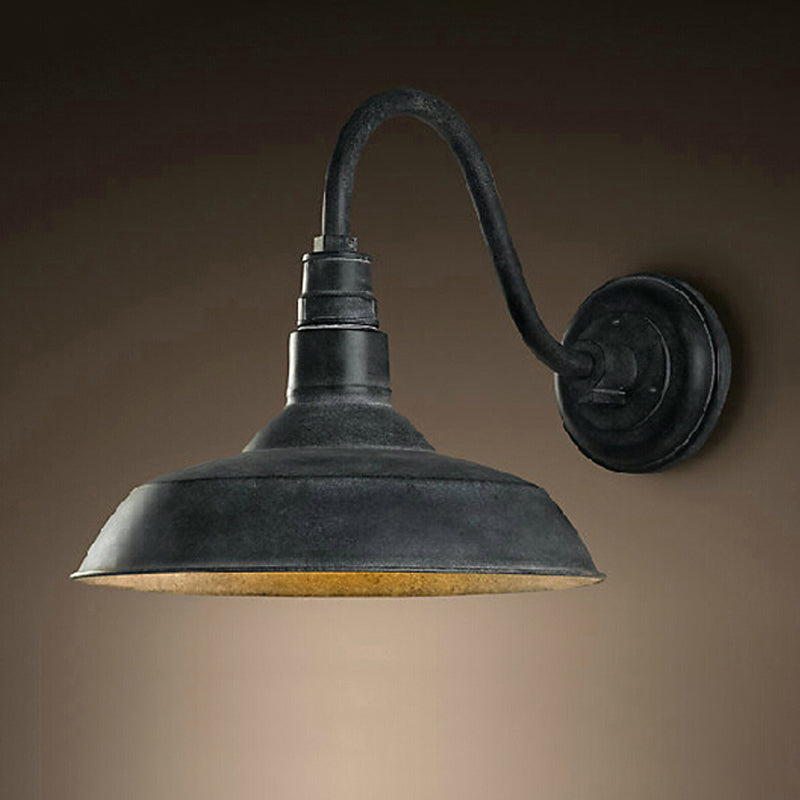 E27 Wall Lighting Industrial Pot Lid-shaped Iron Wall Lamps
