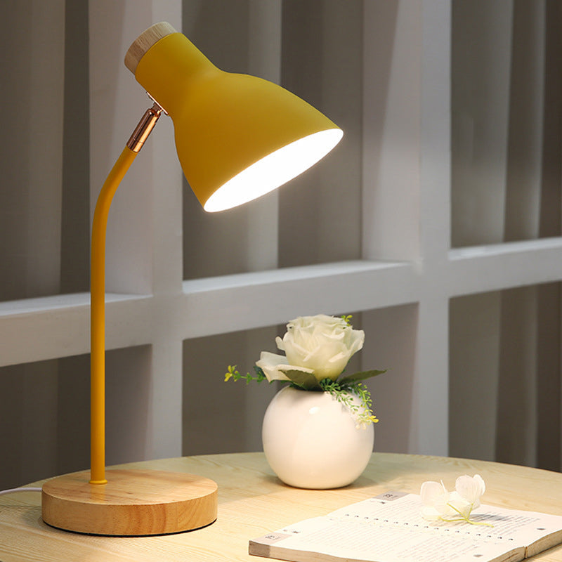 Flashlight-shaped swivel table lamp Macaron Metal 1-lamp night lamp for the children's room