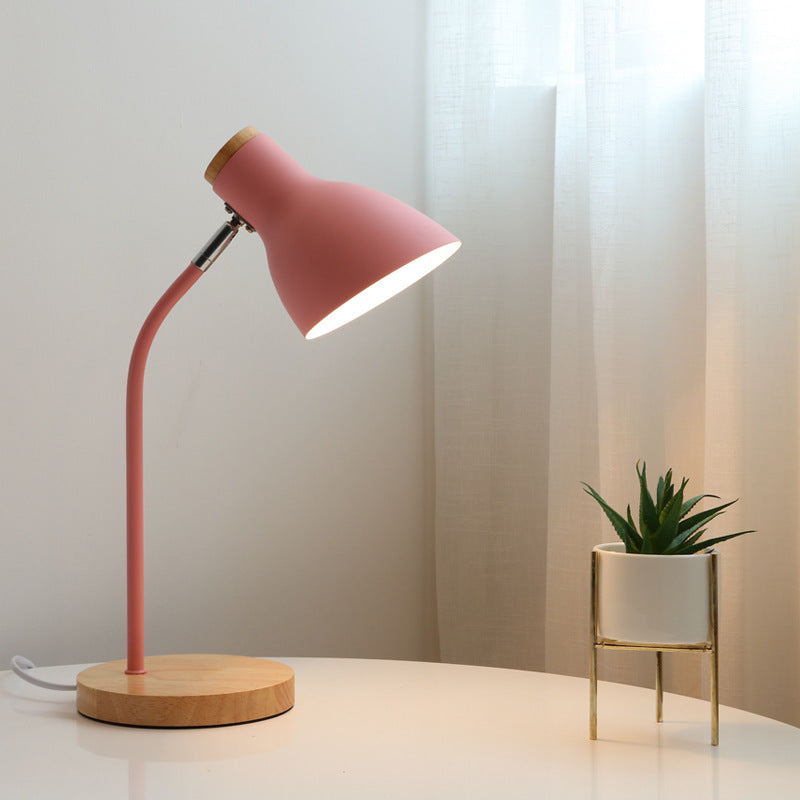 Flashlight-shaped swivel table lamp Macaron Metal 1-lamp night lamp for the children's room