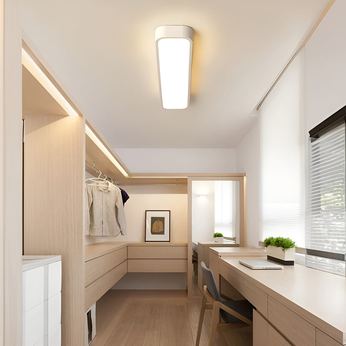Rectangular ceiling light – Clear lines & modern design | Perfect for living room and dining area