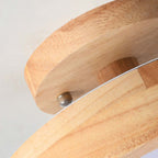 Modern LED ceiling light made of wood – Quinn ceiling lamp for living room, hallway, bedroom, and dining room
