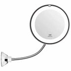 10x magnification led wall-mounted cosmetic mirror with lamp universal 360 degree folding mirror MFlexible Mirror