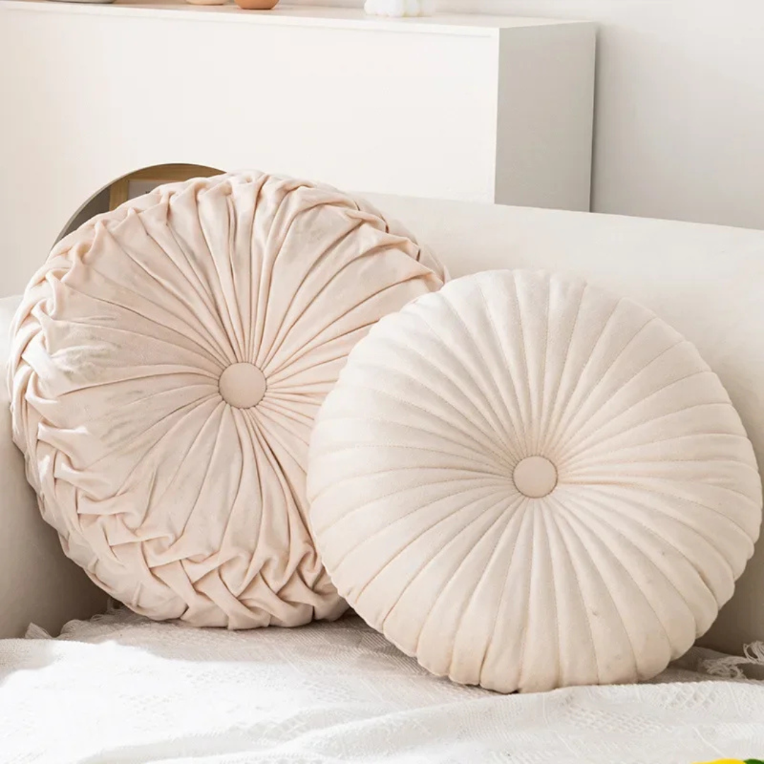 Plush Throw Pillow with Hidden Zipper