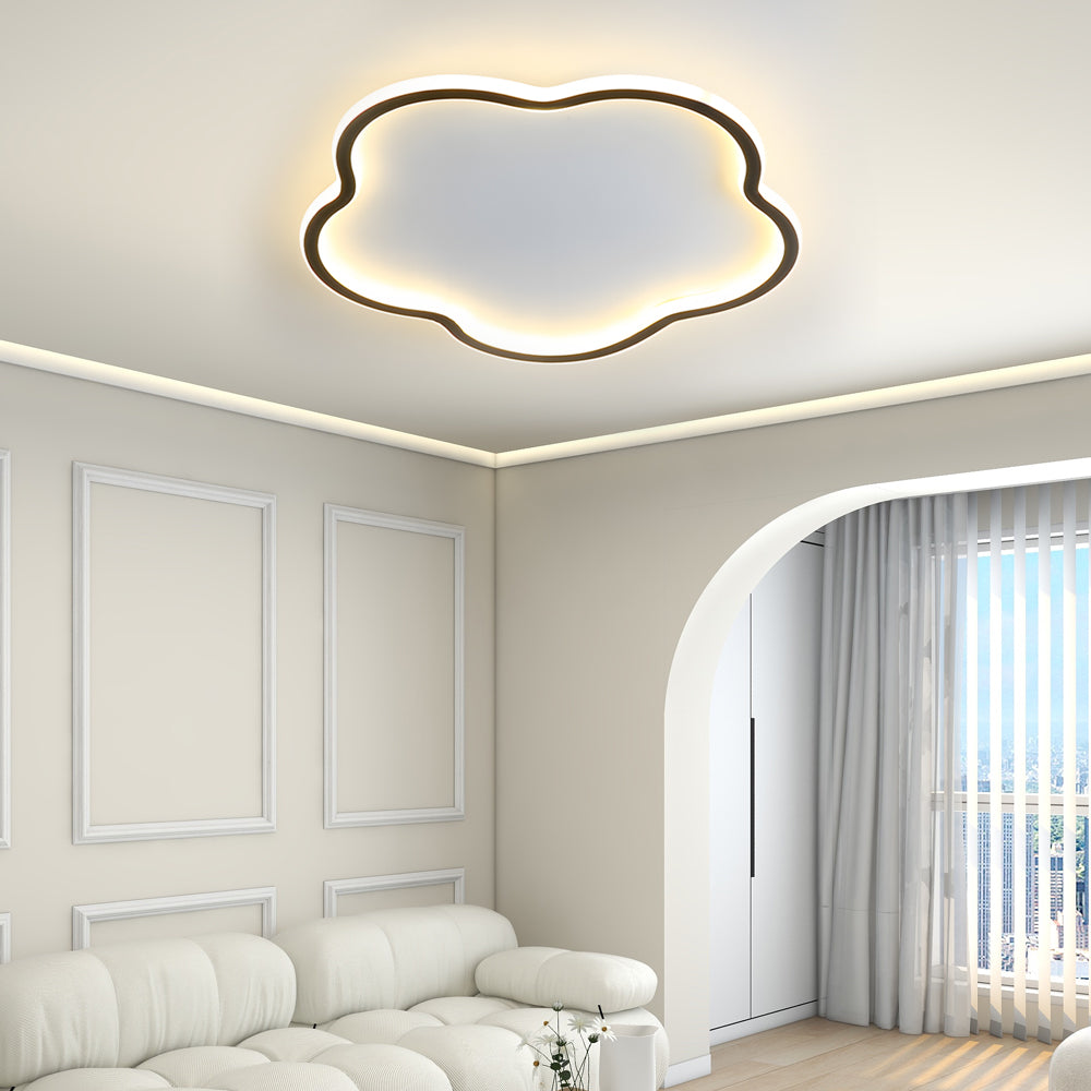 Nordic ceiling lamp in pentagram design – aluminum ceiling lamp for the bedroom