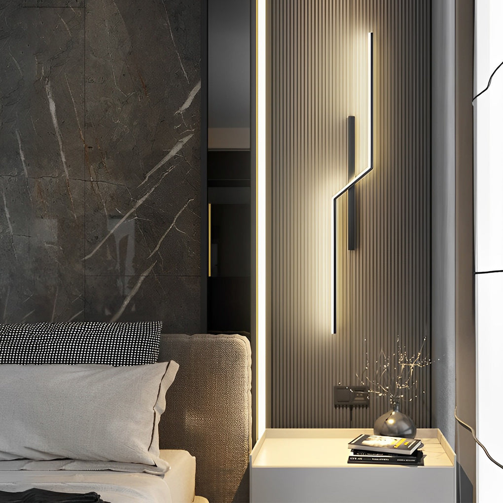 Lines Kreativ LED Modern Minimalist Wall Lamp Decorative Wall Lights Lighting