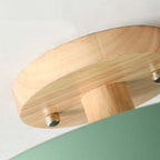 Modern LED ceiling light made of wood – Quinn ceiling lamp for living room, hallway, bedroom, and dining room