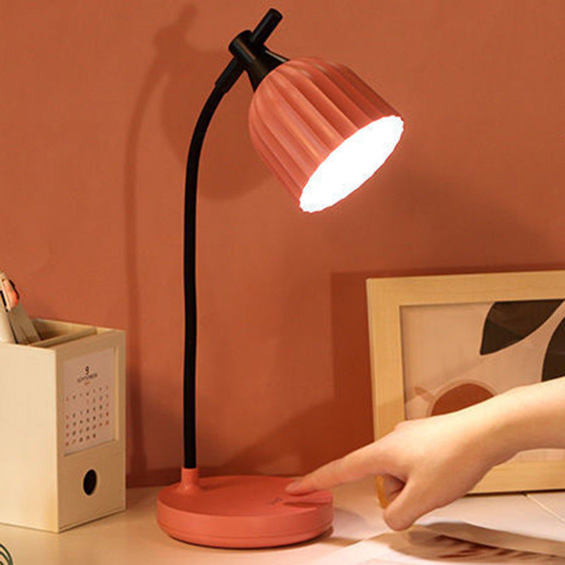 Modern Minimalist Round Folded ABS LED Table Lamp For Living Room
