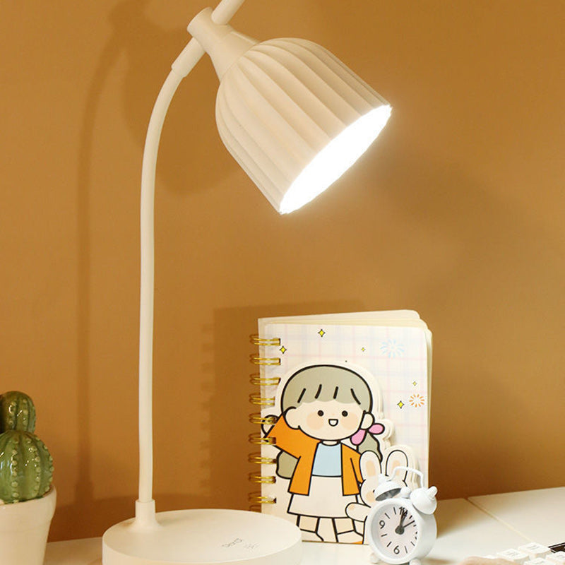 Modern Minimalist Round Folded ABS LED Table Lamp For Living Room