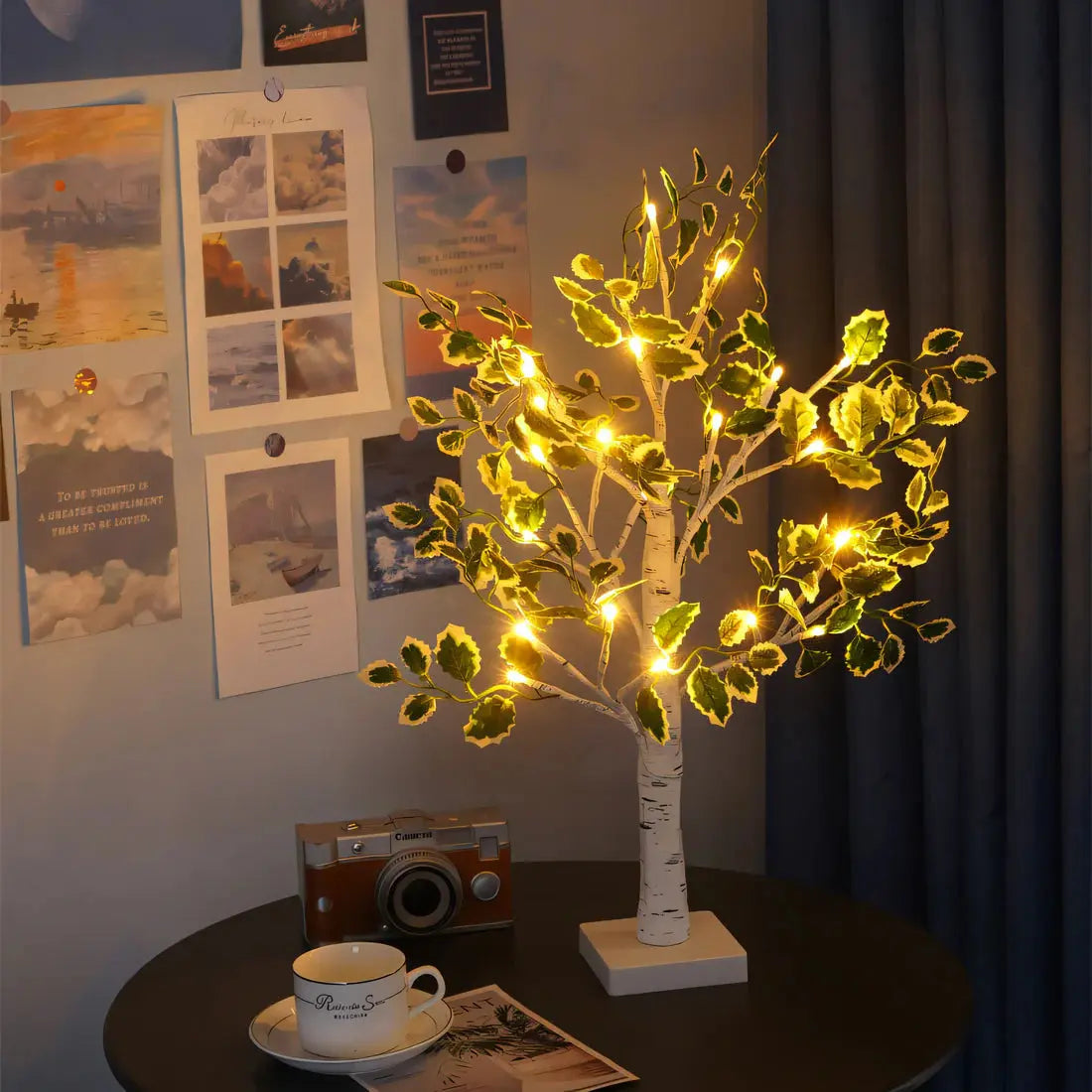 Magical BrightTree Table Lamp Elegant Tree Design with Warm LED Light