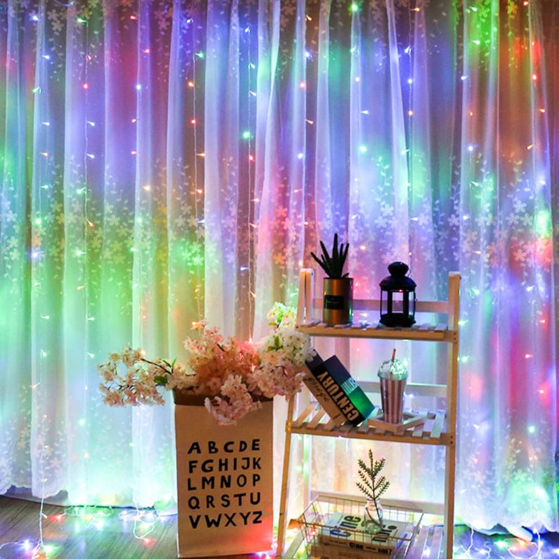 Curtain lamps with modes and waterproof design