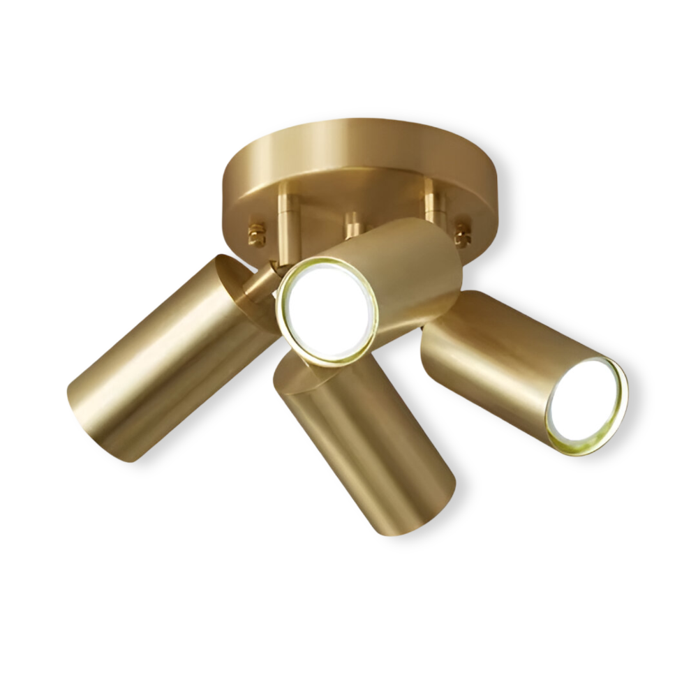 Brass LED Ceiling Light Modern Design