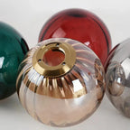 Modern glass ceiling light with integrated LED lighting
