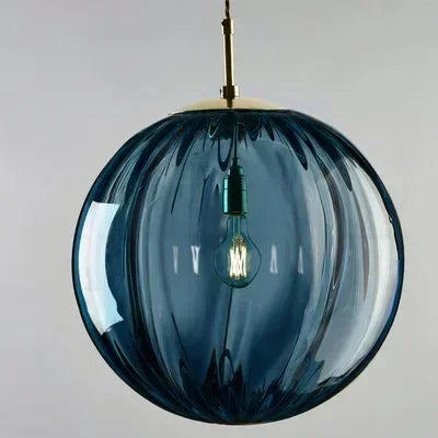 Modern glass ceiling light with integrated LED lighting