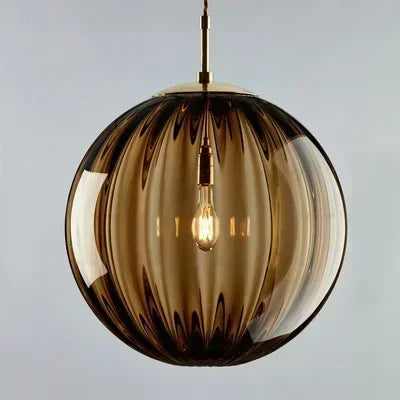 Modern glass ceiling light with integrated LED lighting