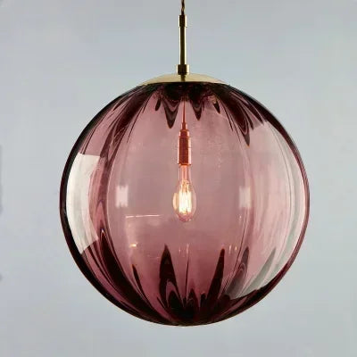 Modern glass ceiling light with integrated LED lighting