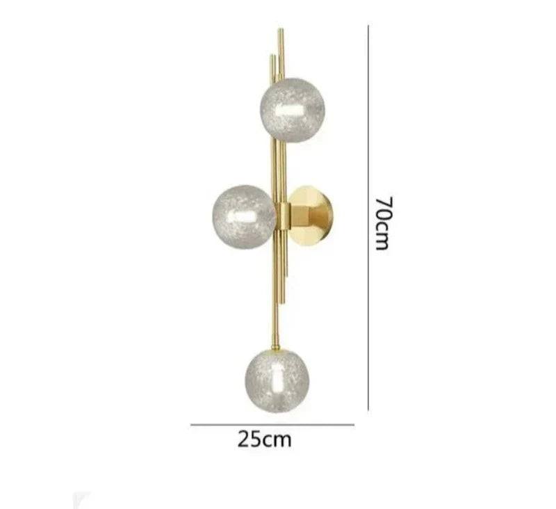 Modern Glass Ball Wall Lights – Elegant LED Wall Lights for Bedrooms and Living Rooms