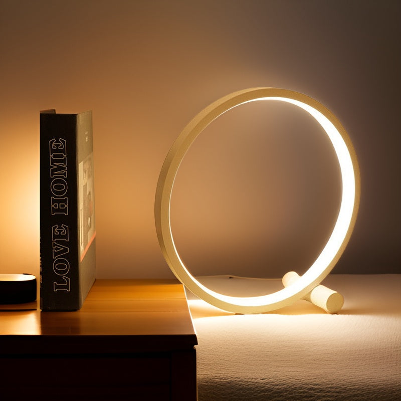 LED Minimalist dimmable round table lamp - RumiLight