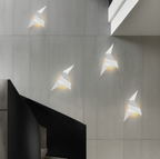 OriTori Wall Lamp - Geometric Origami Bird Wall Lamp - Japanese Style Wall Light Design