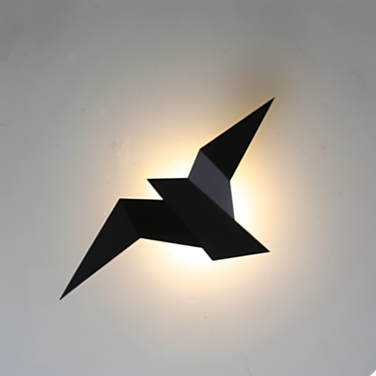 OriTori Wall Lamp - Geometric Origami Bird Wall Lamp - Japanese Style Wall Light Design