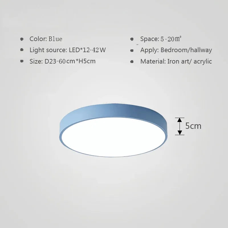 Multicolor LED Ceiling Light – Modern colorful lighting for living room and bedroom