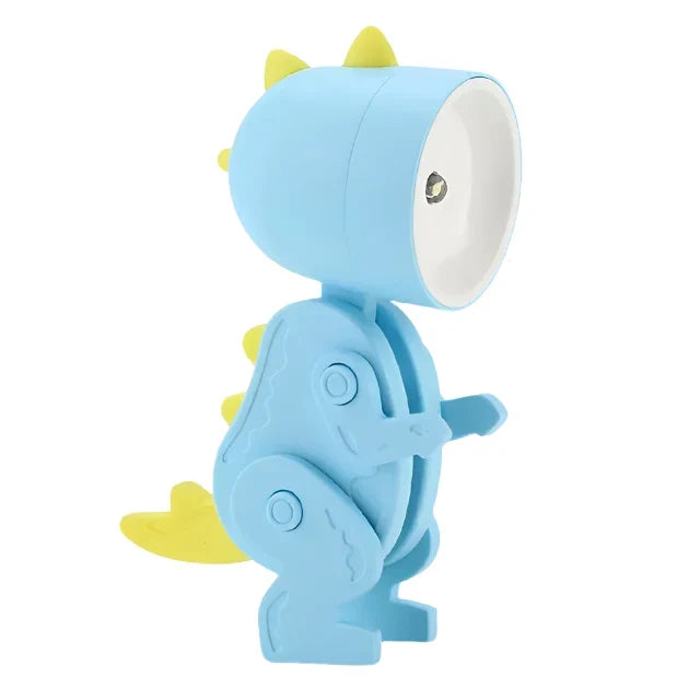 Cute dinosaur LED table lamps adjustable animal figures night lights for kids