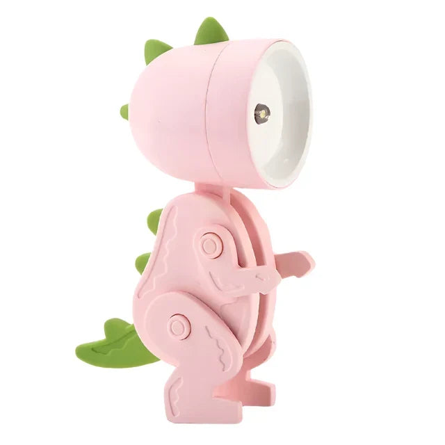 Cute dinosaur LED table lamps adjustable animal figures night lights for kids