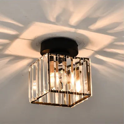 Crystal ceiling light – Luxurious lampshade made of crystal for hallway and living room