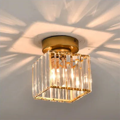 Crystal ceiling light – Luxurious lampshade made of crystal for hallway and living room