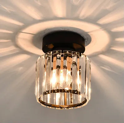 Crystal ceiling light – Luxurious lampshade made of crystal for hallway and living room